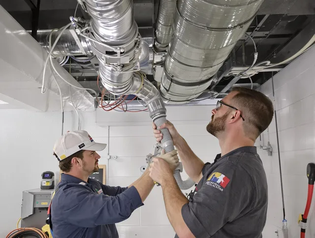 Lynnfield Air Duct Cleaning technician performing thorough AC duct cleaning in Lynnfield